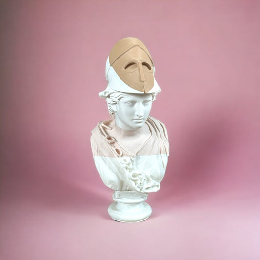 Elegant Full-Scale 3D Printed Tricolor Minerva Bust